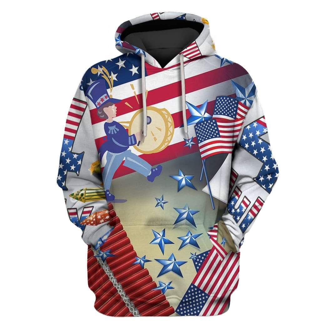 Custom T-shirt – Hoodies Independence Day of United States Apparel