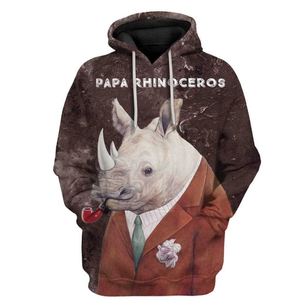 Custom T-shirt – Hoodies PAPA Rhinoceros