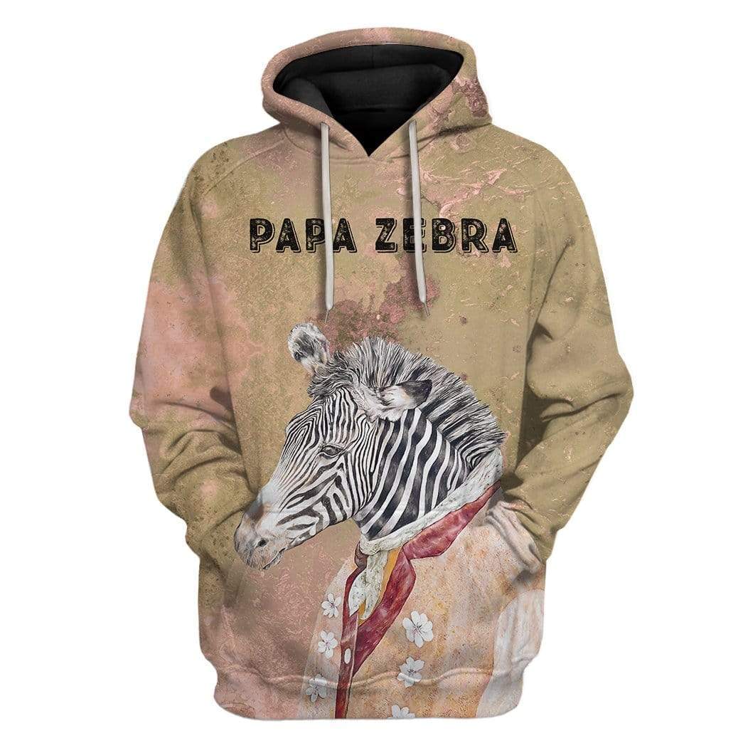 Custom T-shirt – Hoodies PAPA Zebra