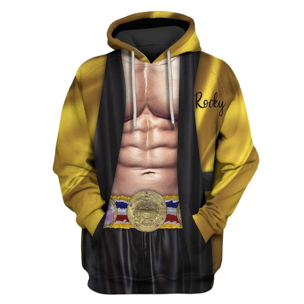 Custom T-shirt – Hoodies Rocky – Yellow Robe Suit Apparel