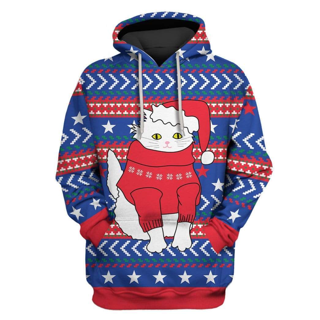 Custom T-shirt – Hoodies Ugly Christmas Cat Apparel