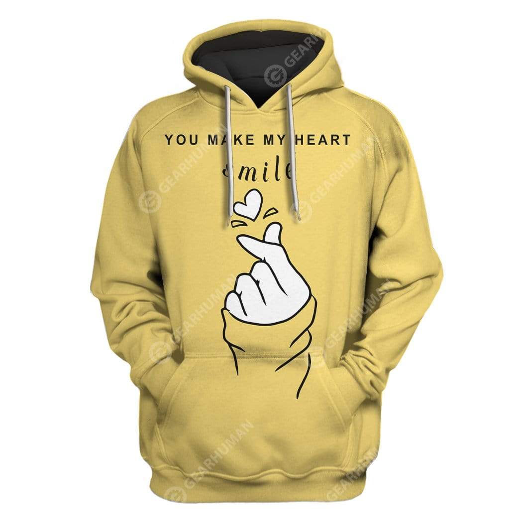 Custom T-shirt – Hoodies You Make My Heart Smile