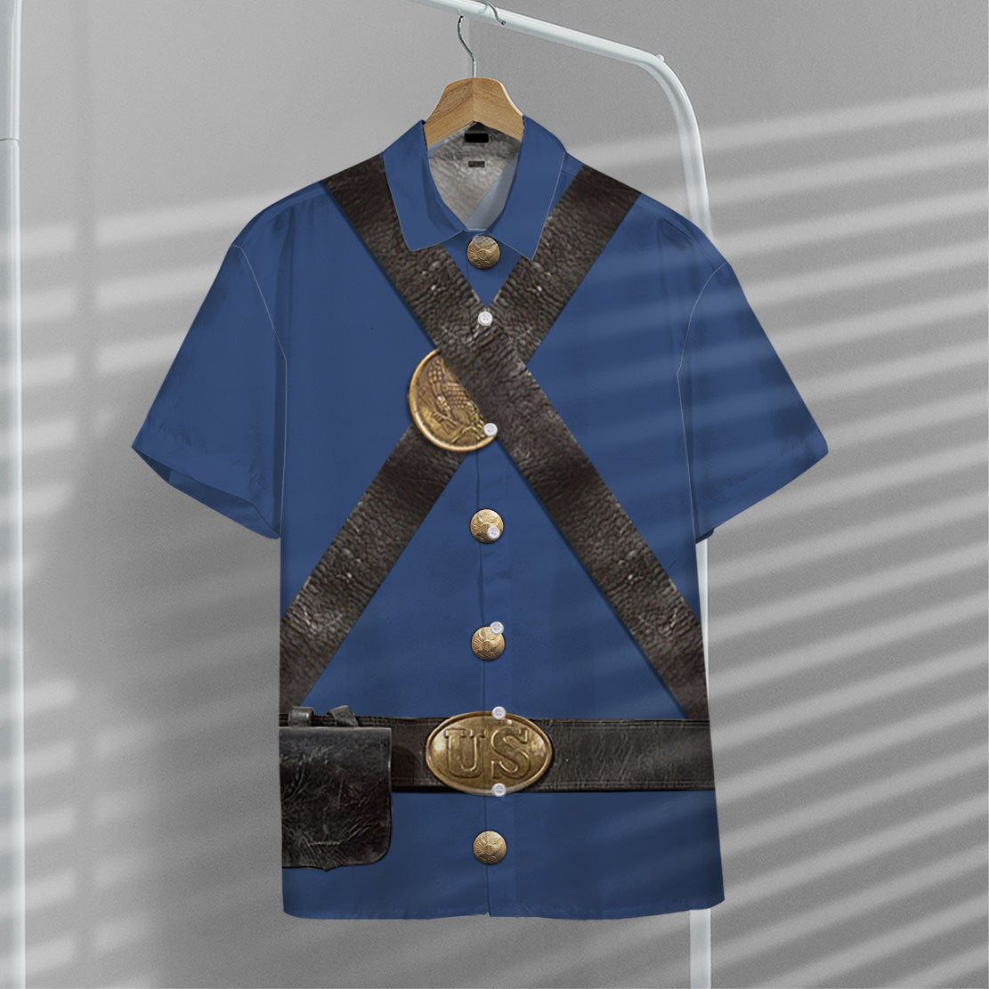 Custom Union Infantry Uniform In Civil War Hawaii Shirt 11