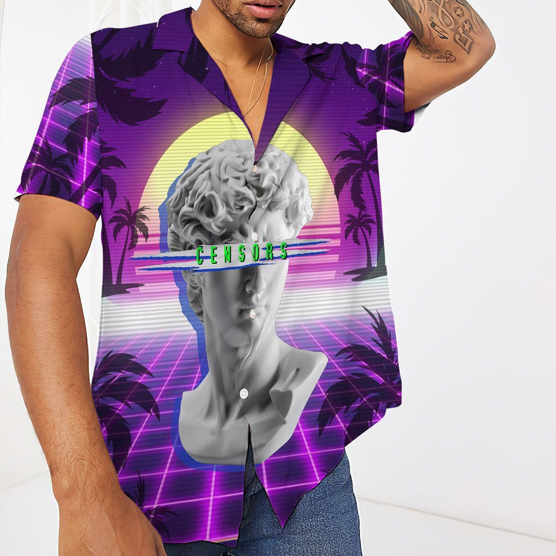 David Head Vaporwave Hawaii Shirt