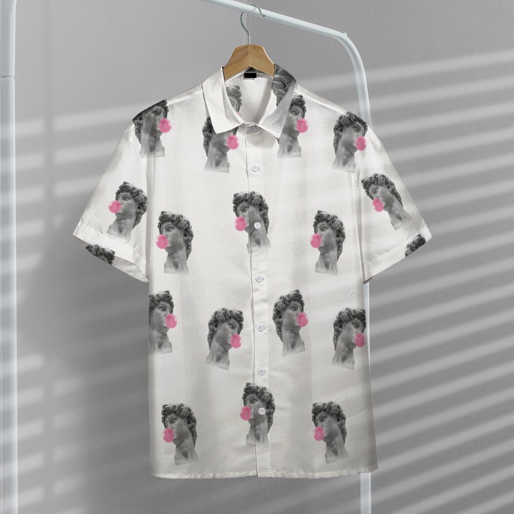 David Michelangelo Bubble Gum Custom Hawaii Shirt 7