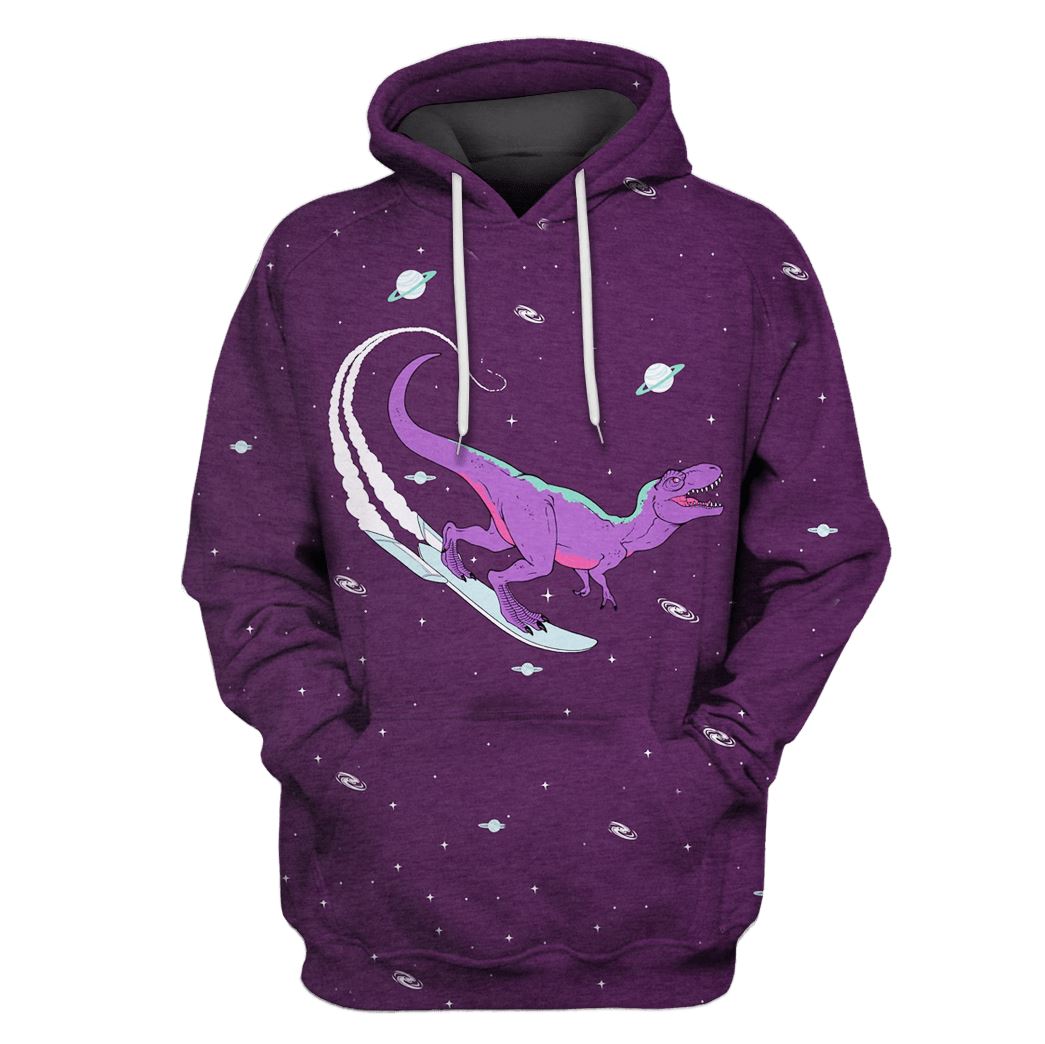 Dinosaur in space T-Shirts – Zip Hoodies Apparel