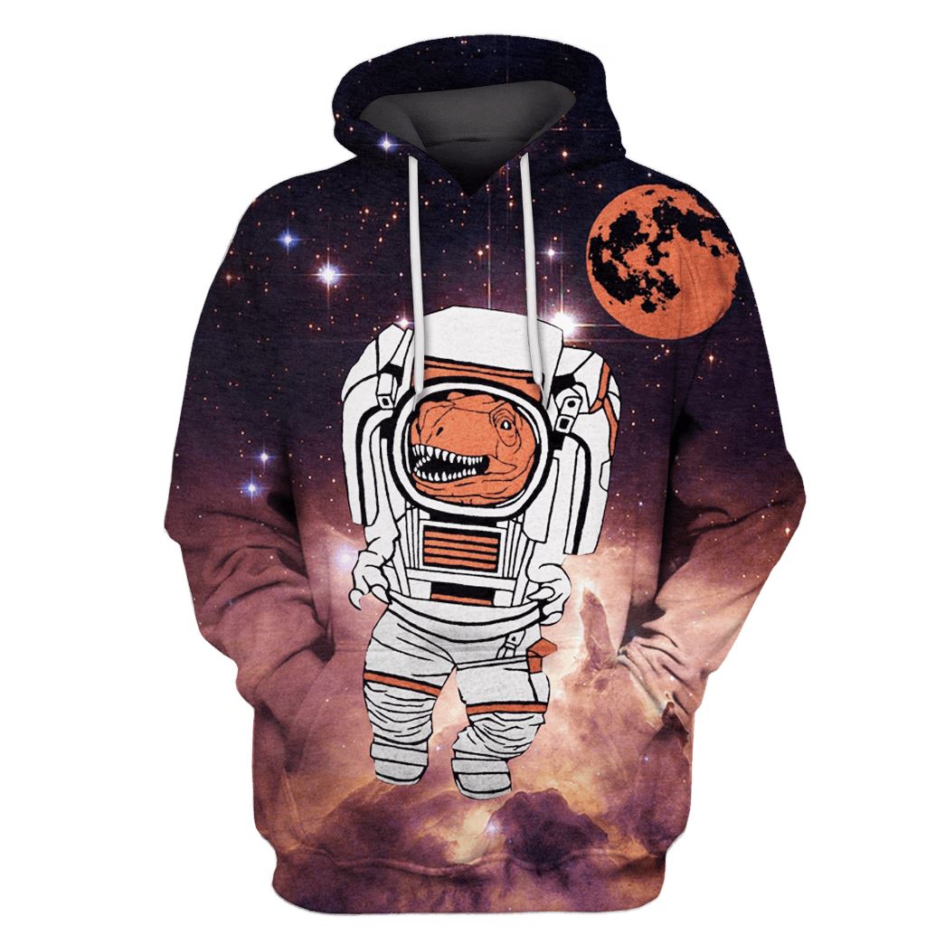 Dinosaurs Astronut Space Custom T-shirt – Hoodies Apparel