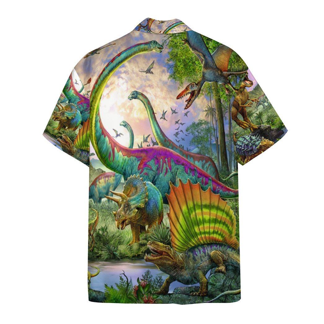 Dinosaurs Park Hawaii Custom Short Sleeve Shirts 1