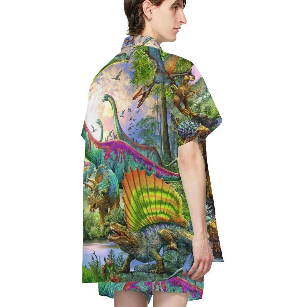 Dinosaurs Park Hawaii Custom Short Sleeve Shirts 3