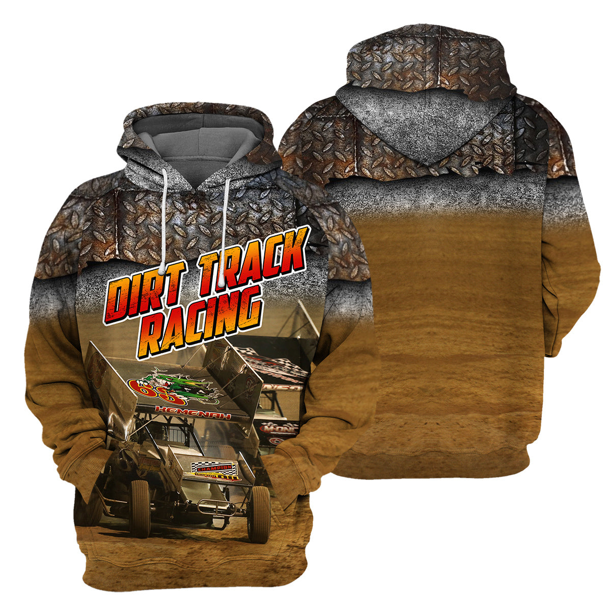 Dirt Track Racing Unique All Over Print T-Shirt Hoodie Gift Ideas