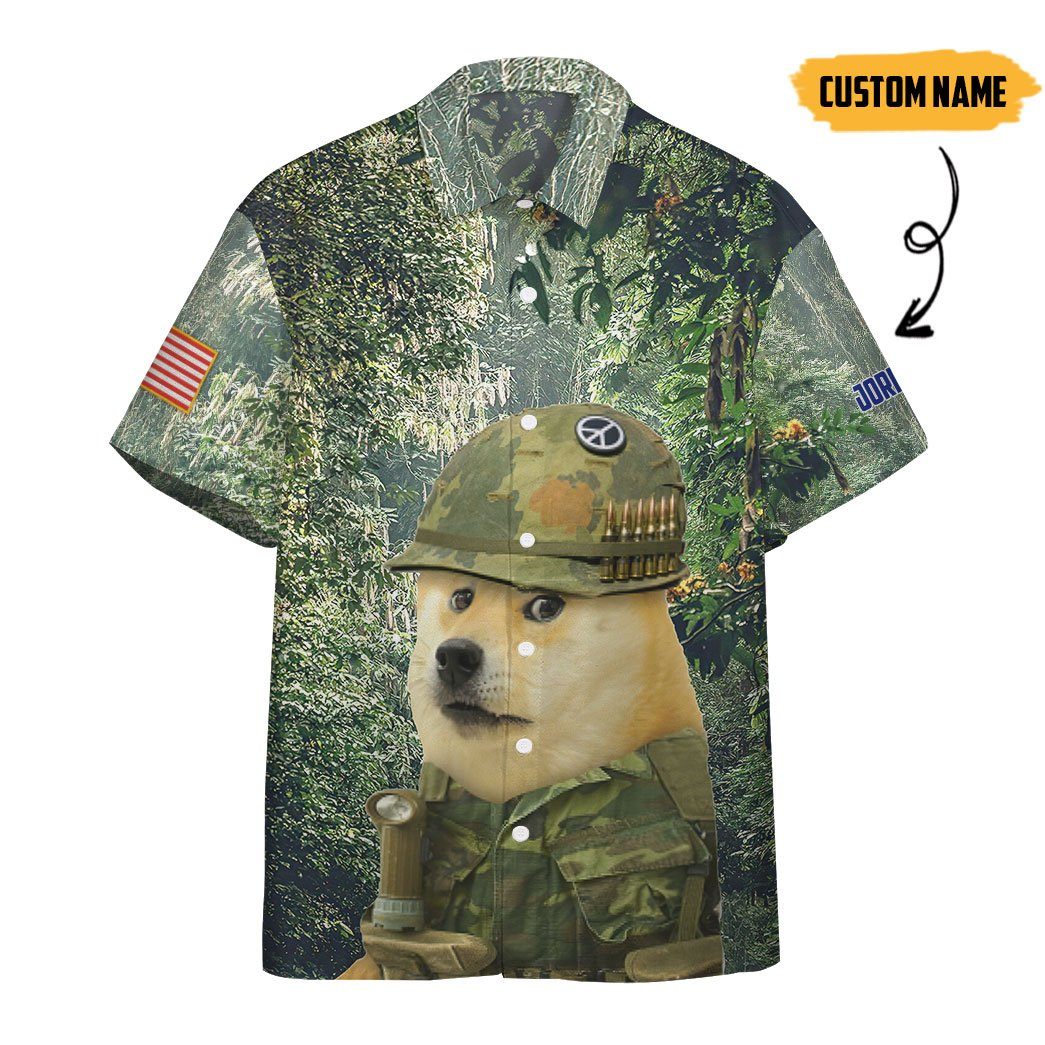 Do You See US Vietnam War Marine Doge In The Jungle All Over Print T-Shirt Hoodie Fan Gifts Idea