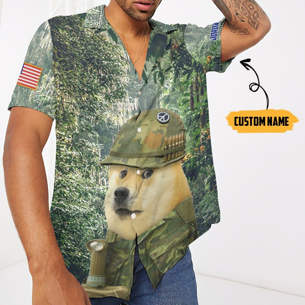 Do You See US Vietnam War Marine Doge In The Jungle All Over Print T-Shirt Hoodie Fan Gifts Idea 5