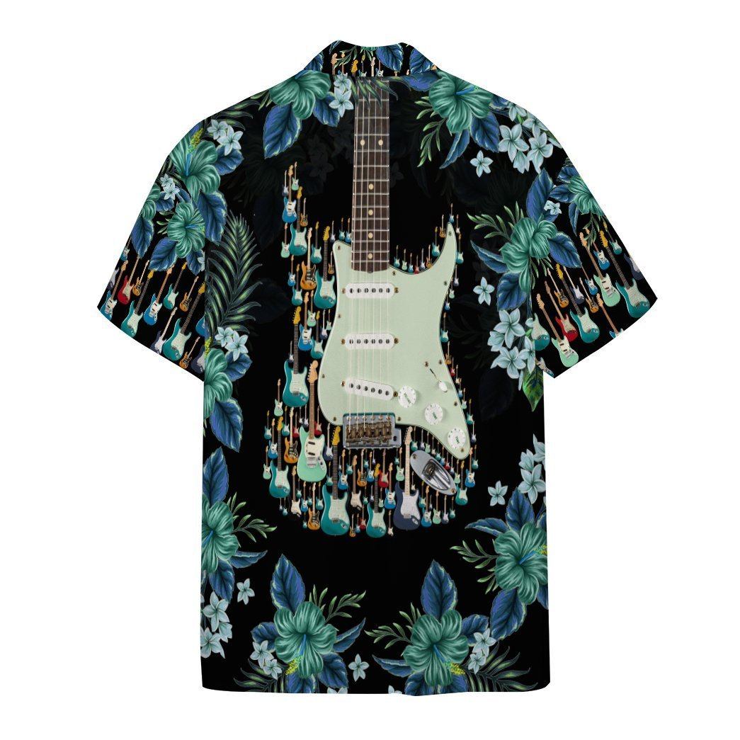 Electric Guitar Hawaii Shirt Custom Shorts Sleeve Shirt