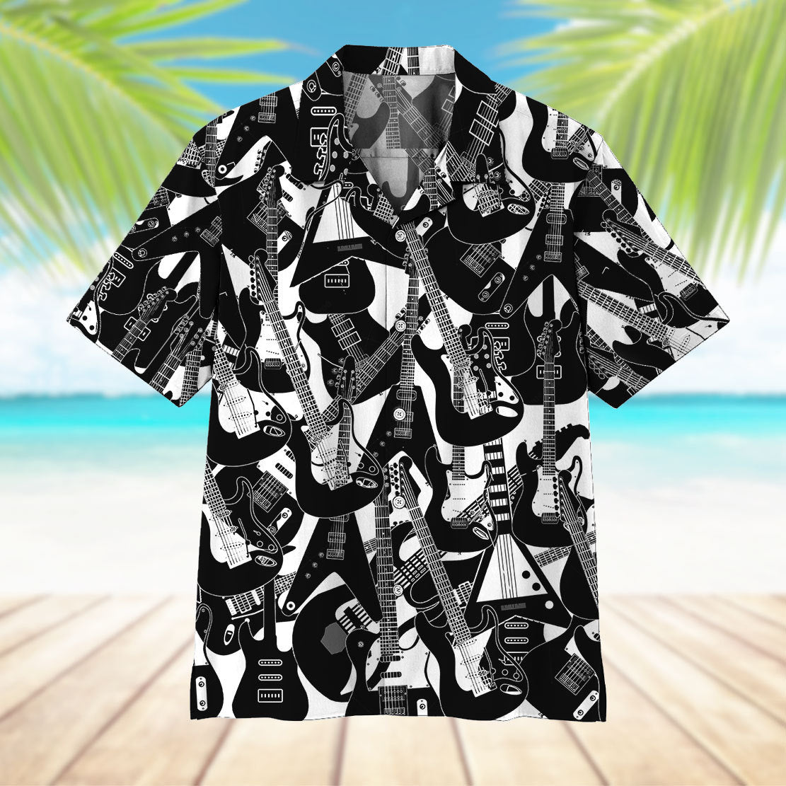 Electric Guitar Hawaii Shirt 9