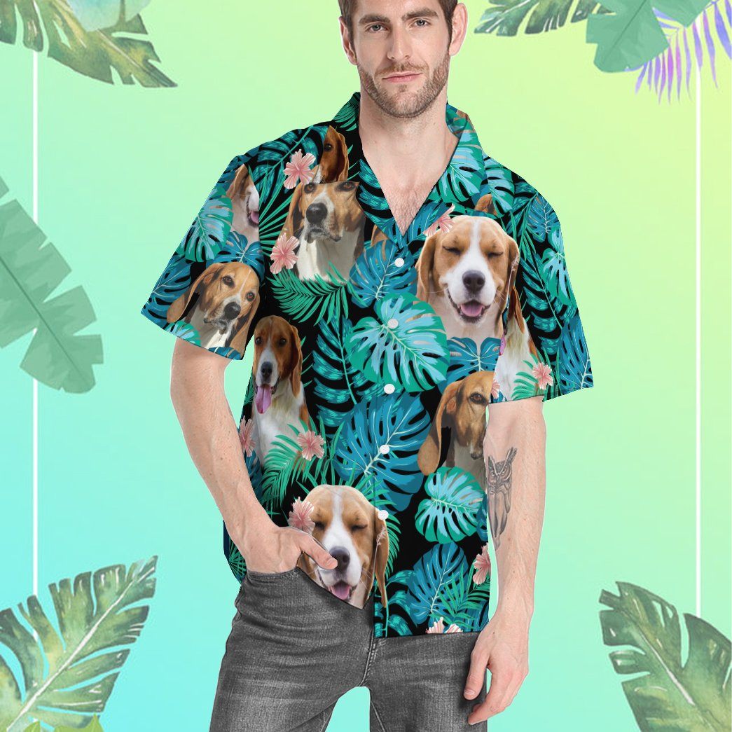 English Foxhound Dog Summer Custom Hawaiian Shirt 9