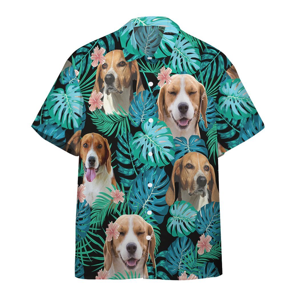 English Foxhound Dog Summer Custom Hawaiian Shirt