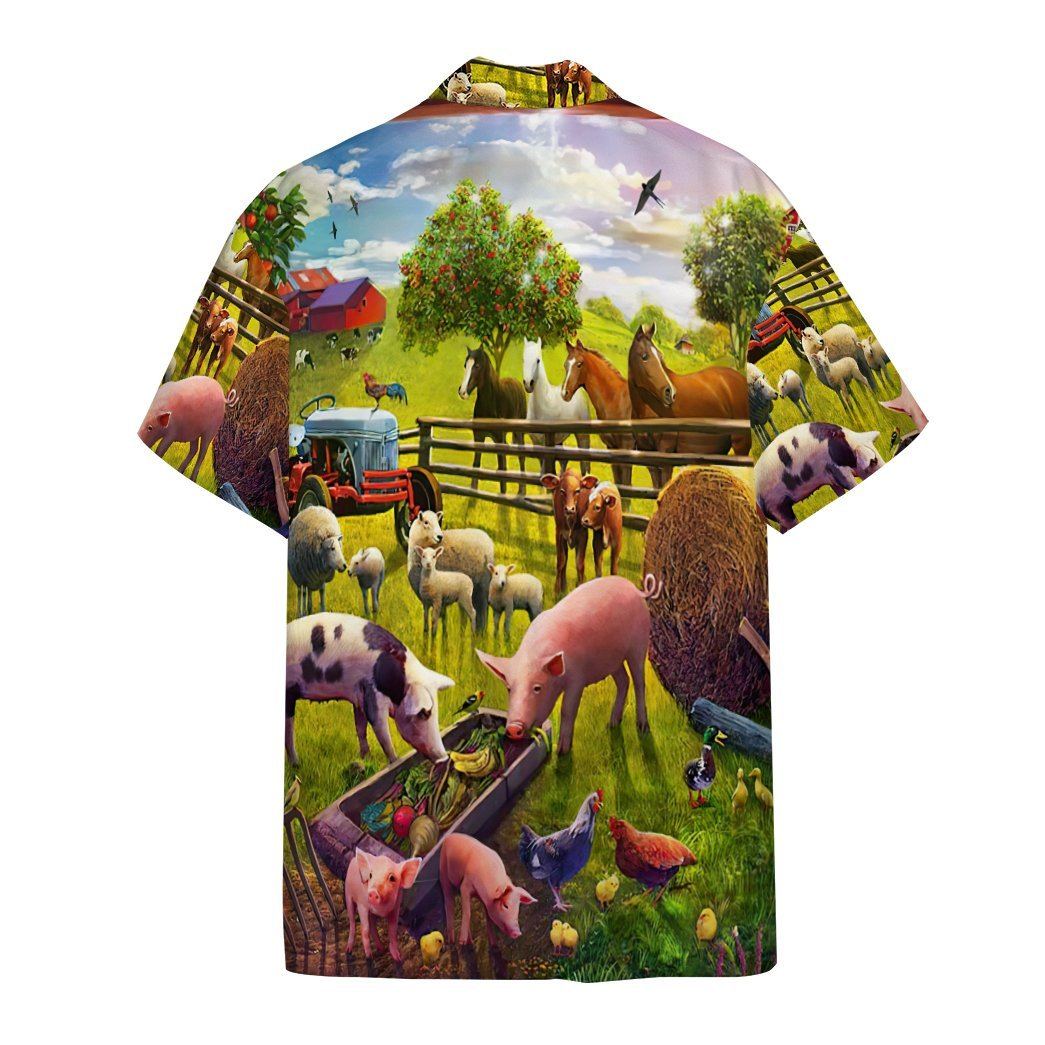Farm Animal Hawaii Shirt 1
