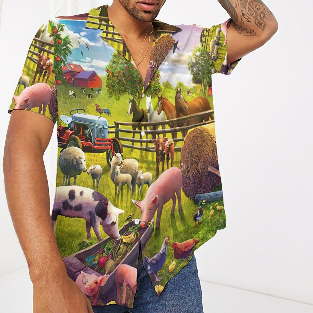 Farm Animal Hawaii Shirt 5
