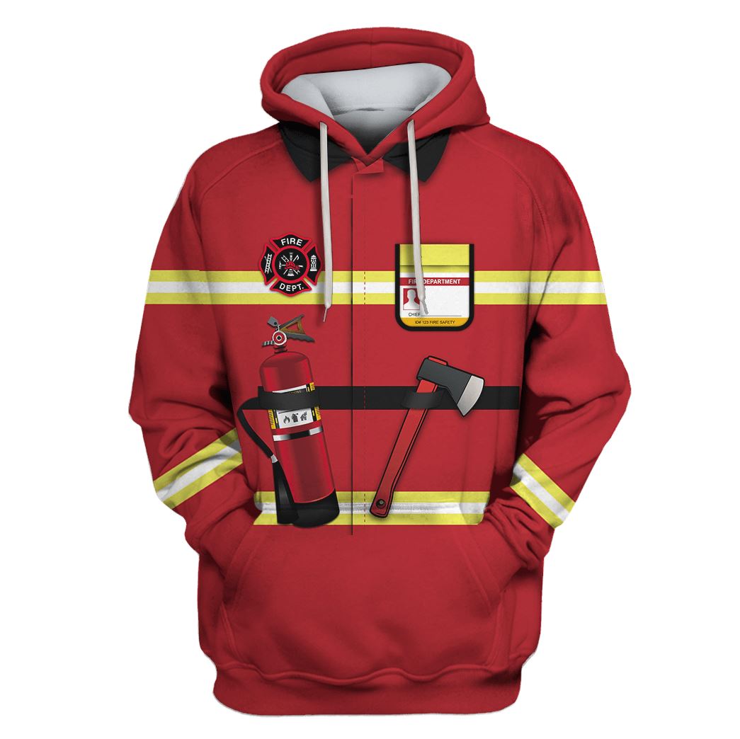 Firefighter Suit Custom Hoodies Apparel