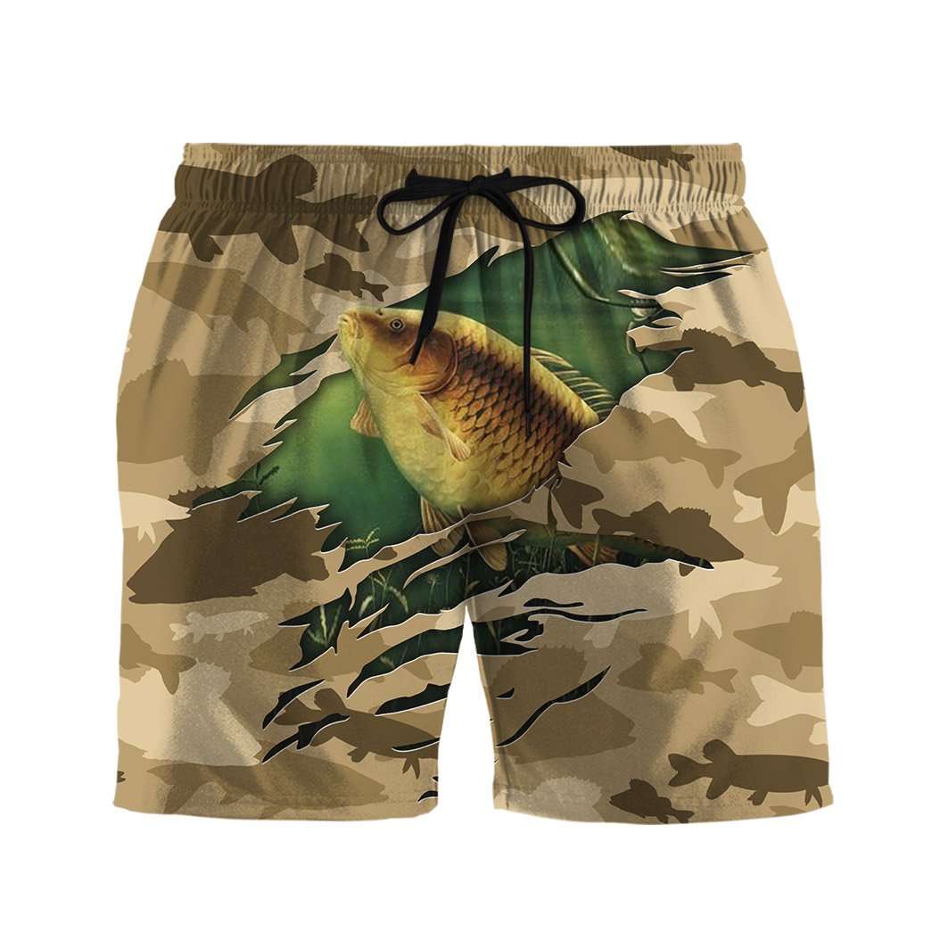Fishing American Flag Camo Pattern Custom Hawaii Shirt 15