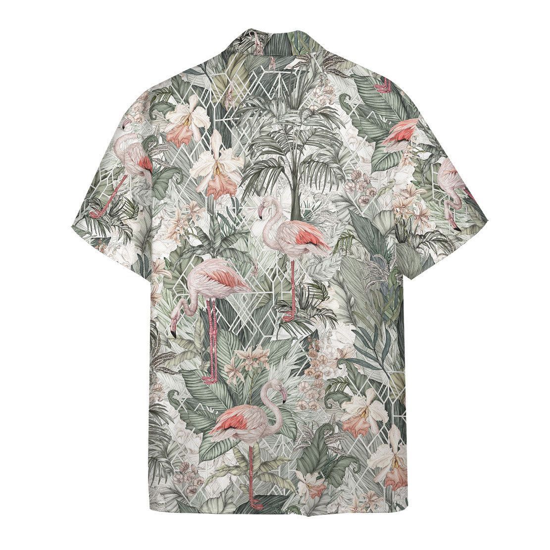 Flamingos Tropical Jungle Hawaii Shirt