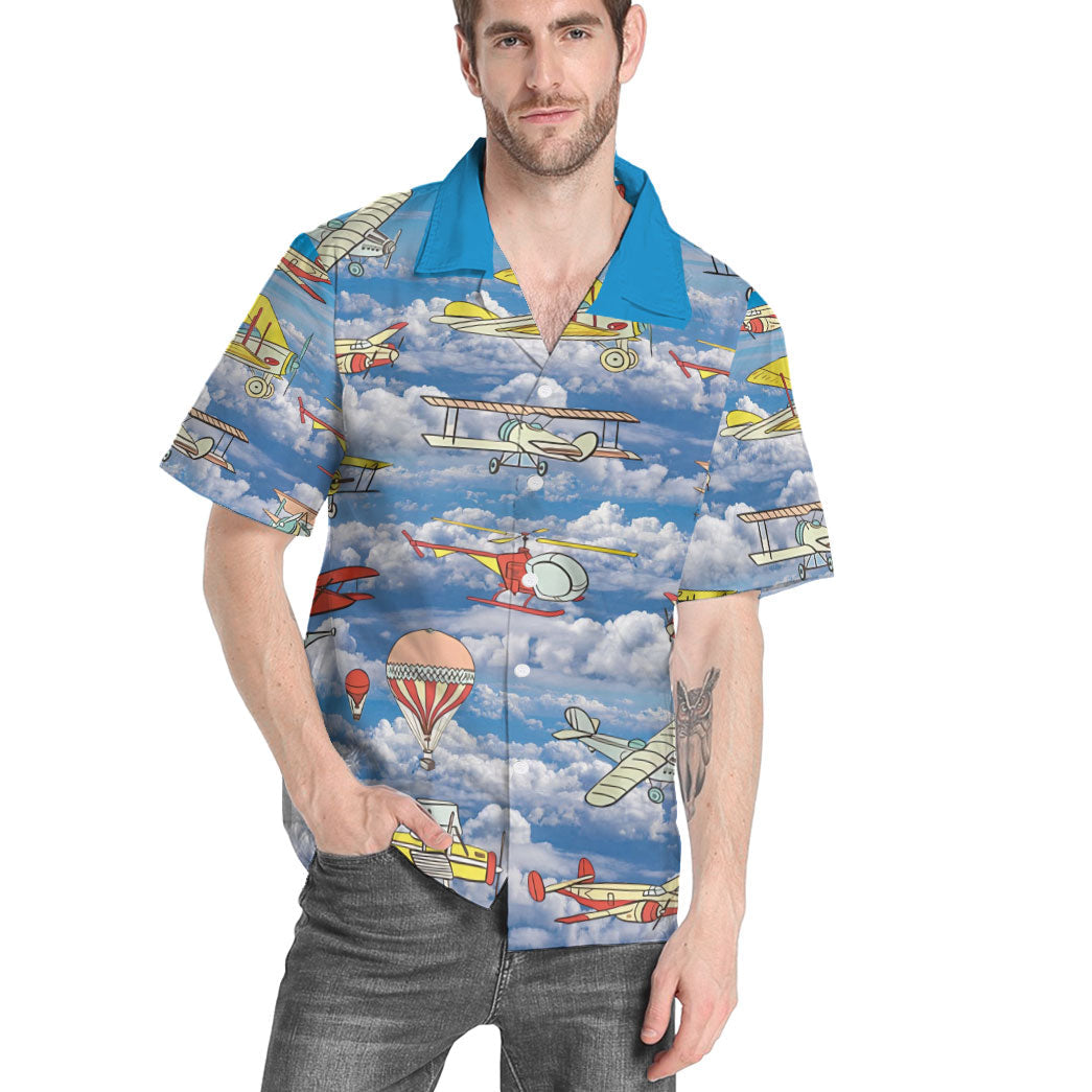Fly Away Planes Custom Hawaii Shirt 7