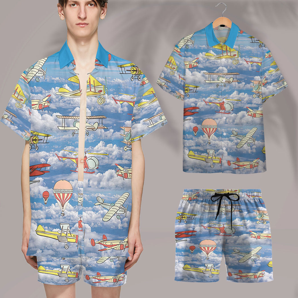 Fly Away Planes Custom Hawaii Shirt 11
