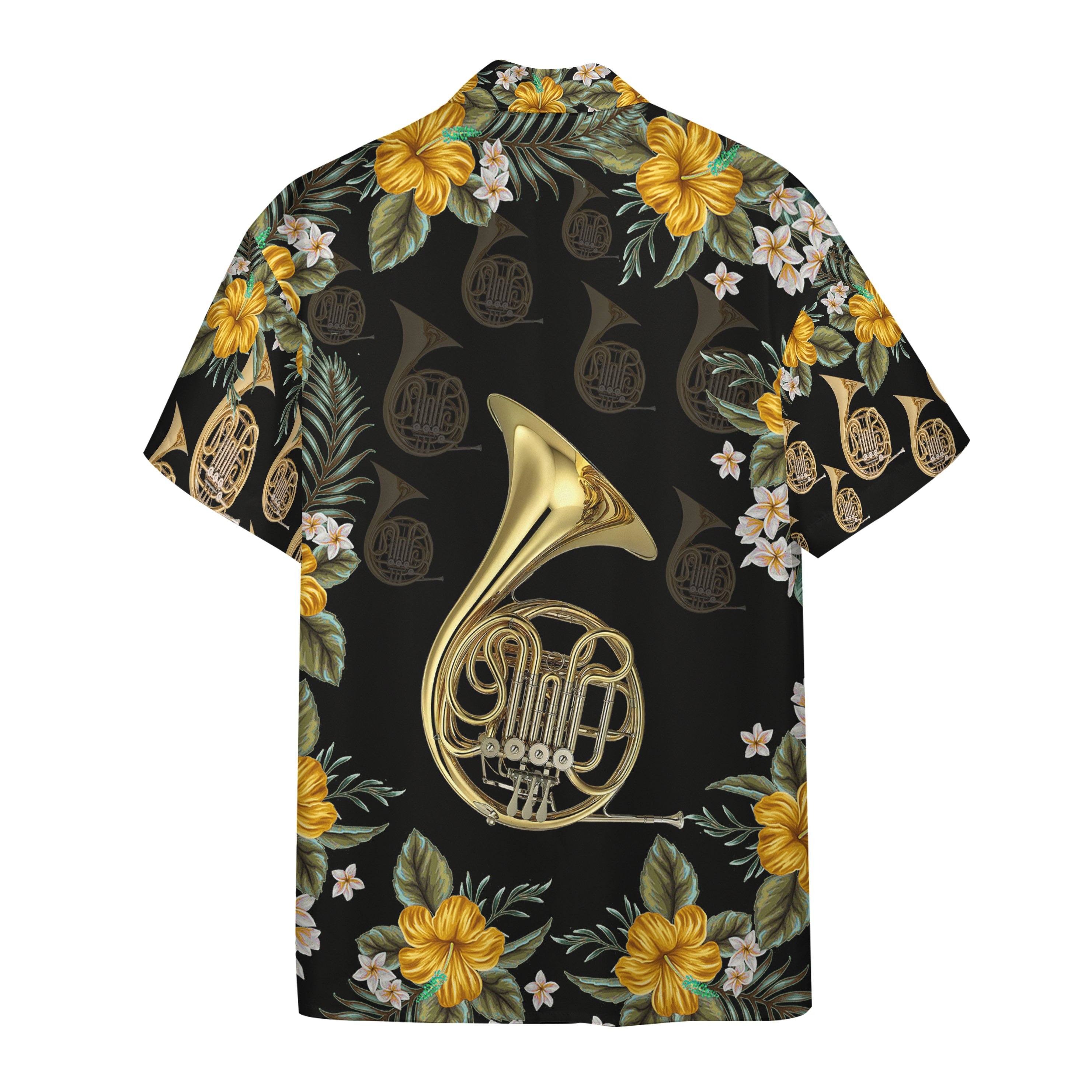 French Horn Hawaii Shirt