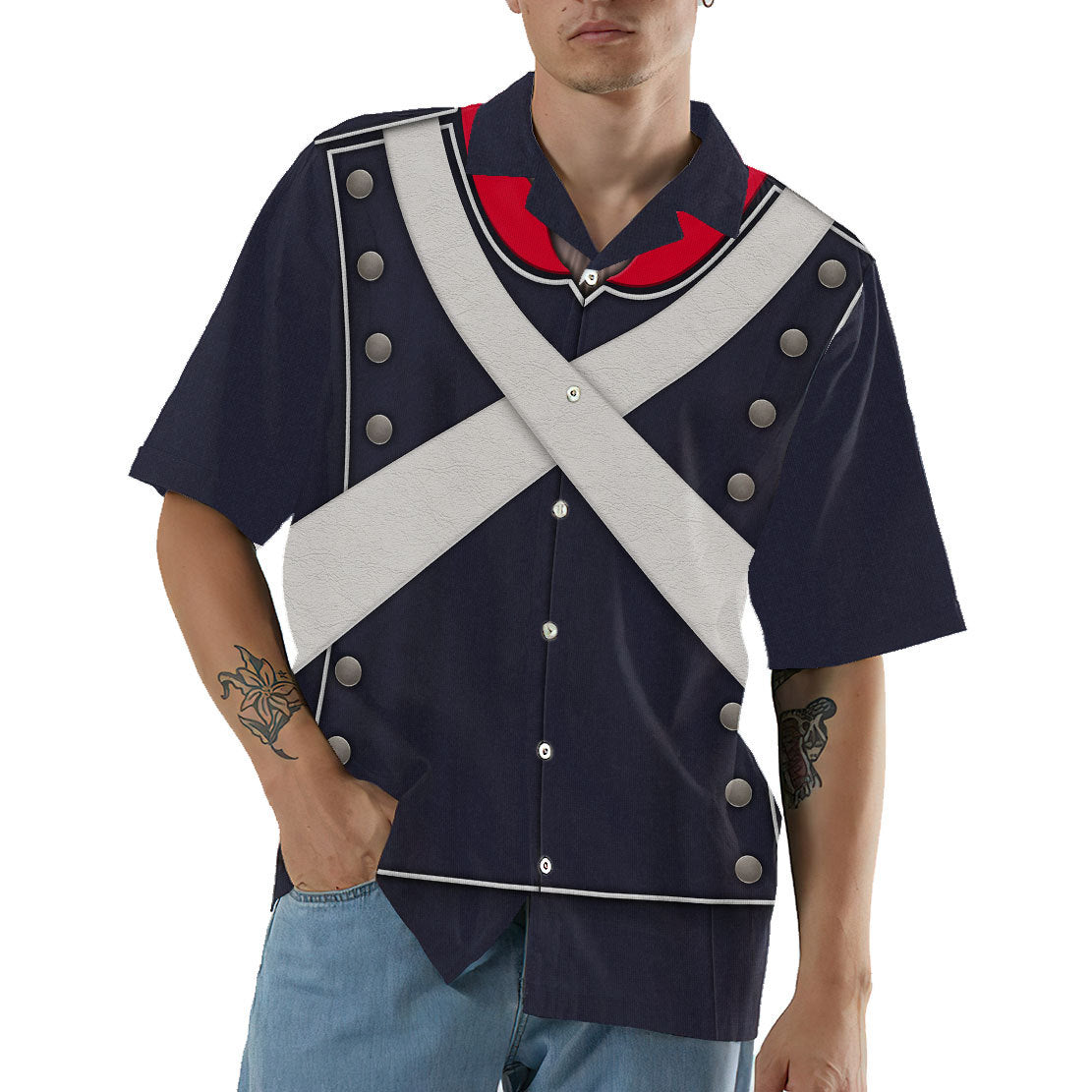 French Light Infantry Custom Hawaii Shirt 3
