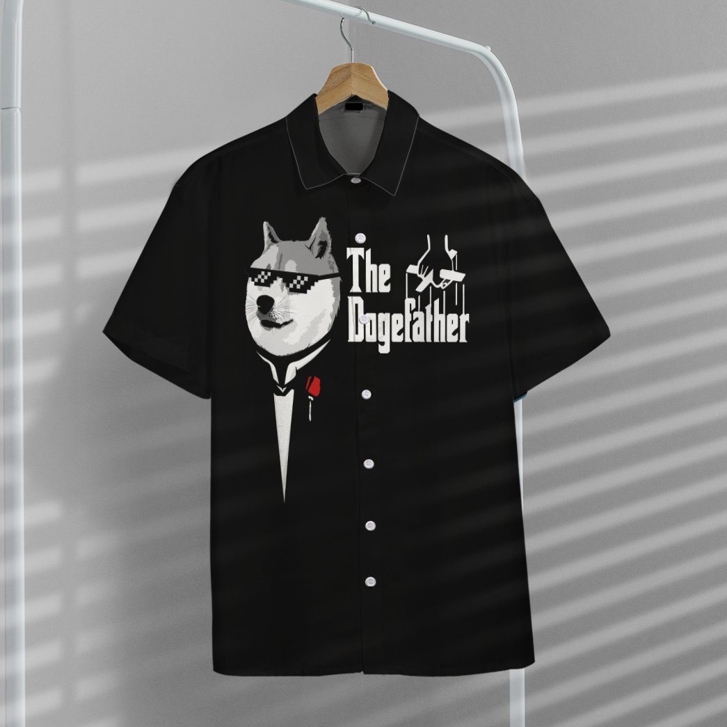 Funny The Dogefather Custom Hawaii Shirt