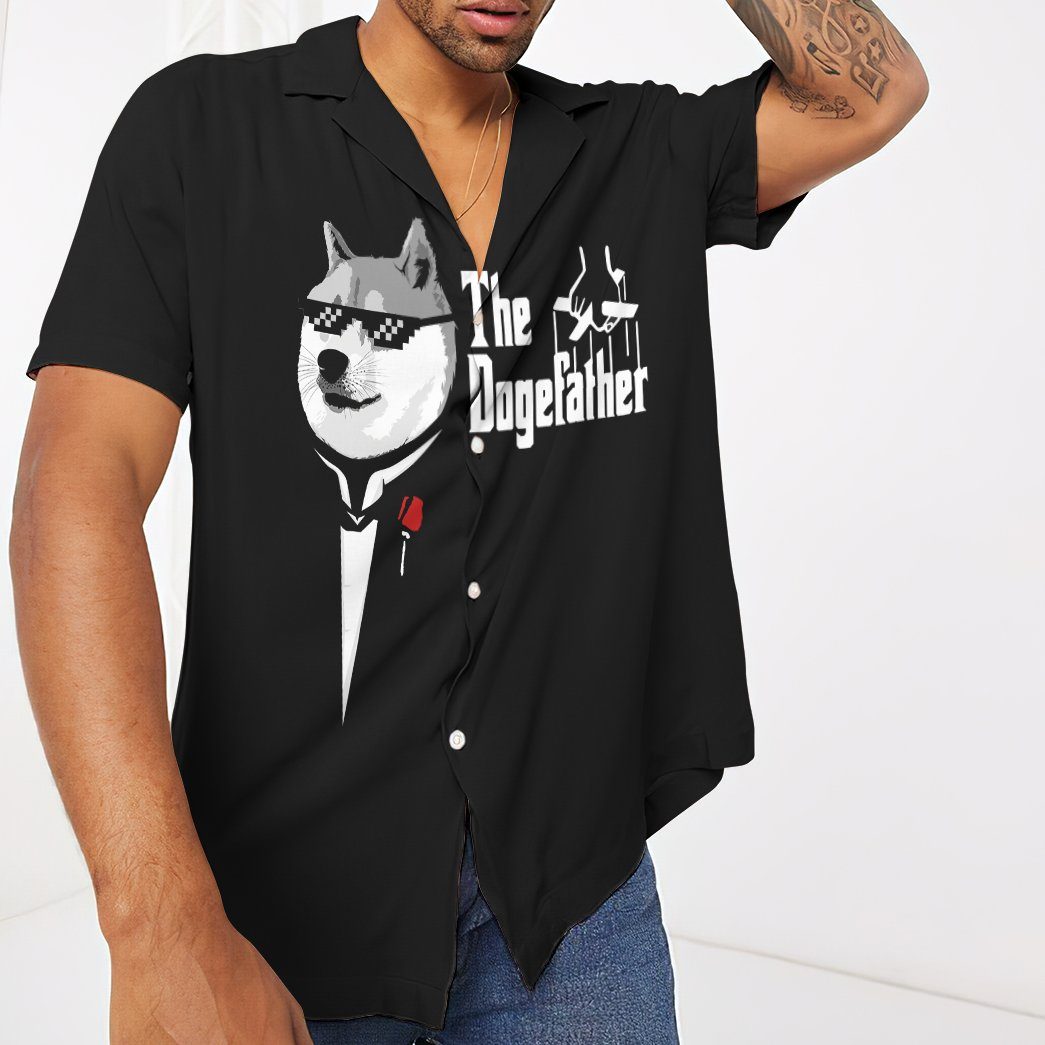 Funny The Dogefather Custom Hawaii Shirt 5