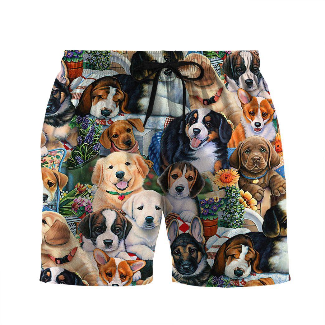 Garden Puppies Custom Short Sleeve Shirt 13