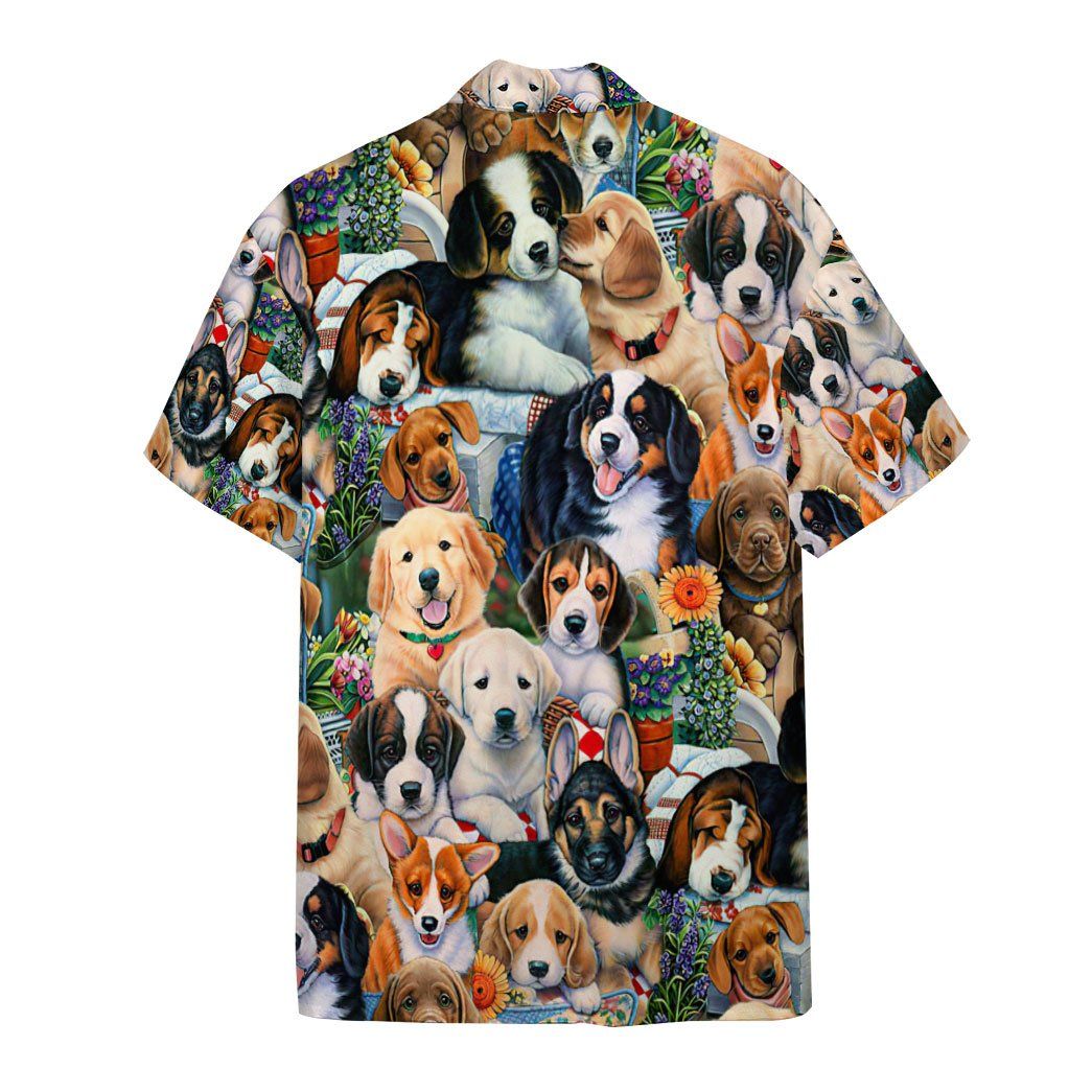Garden Puppies Custom Short Sleeve Shirt