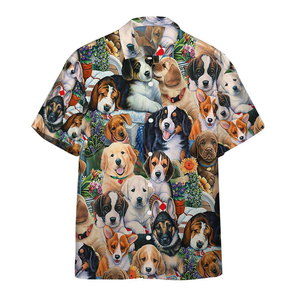 Garden Puppies Custom Short Sleeve Shirt