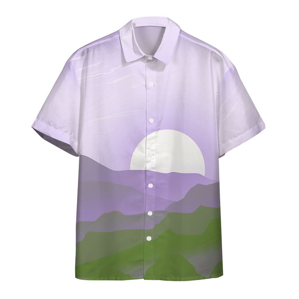 Genderqueer Pride Sunrise Custom Hawaii Shirt