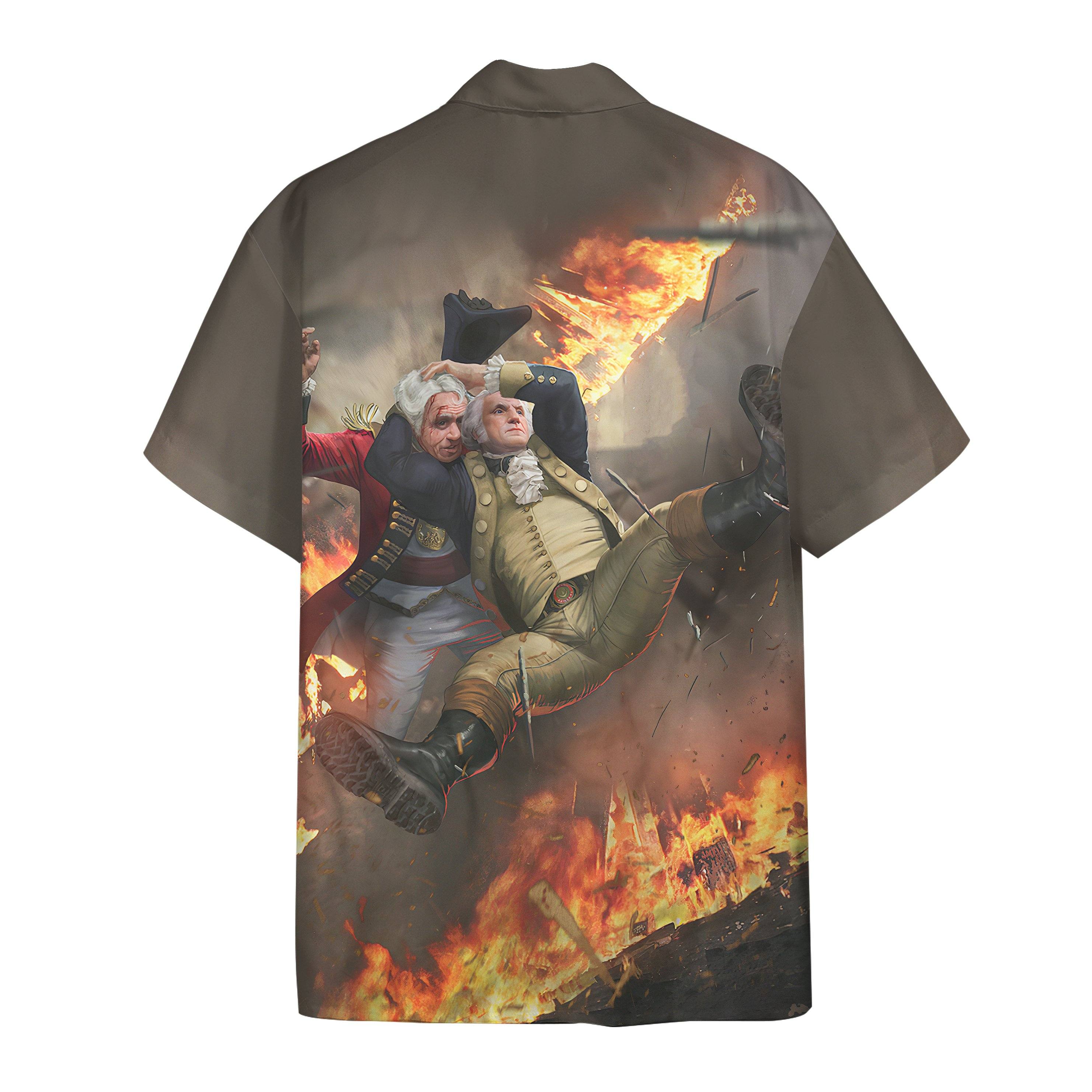 George Washington Stunner Custom Short Sleeve Shirt 1