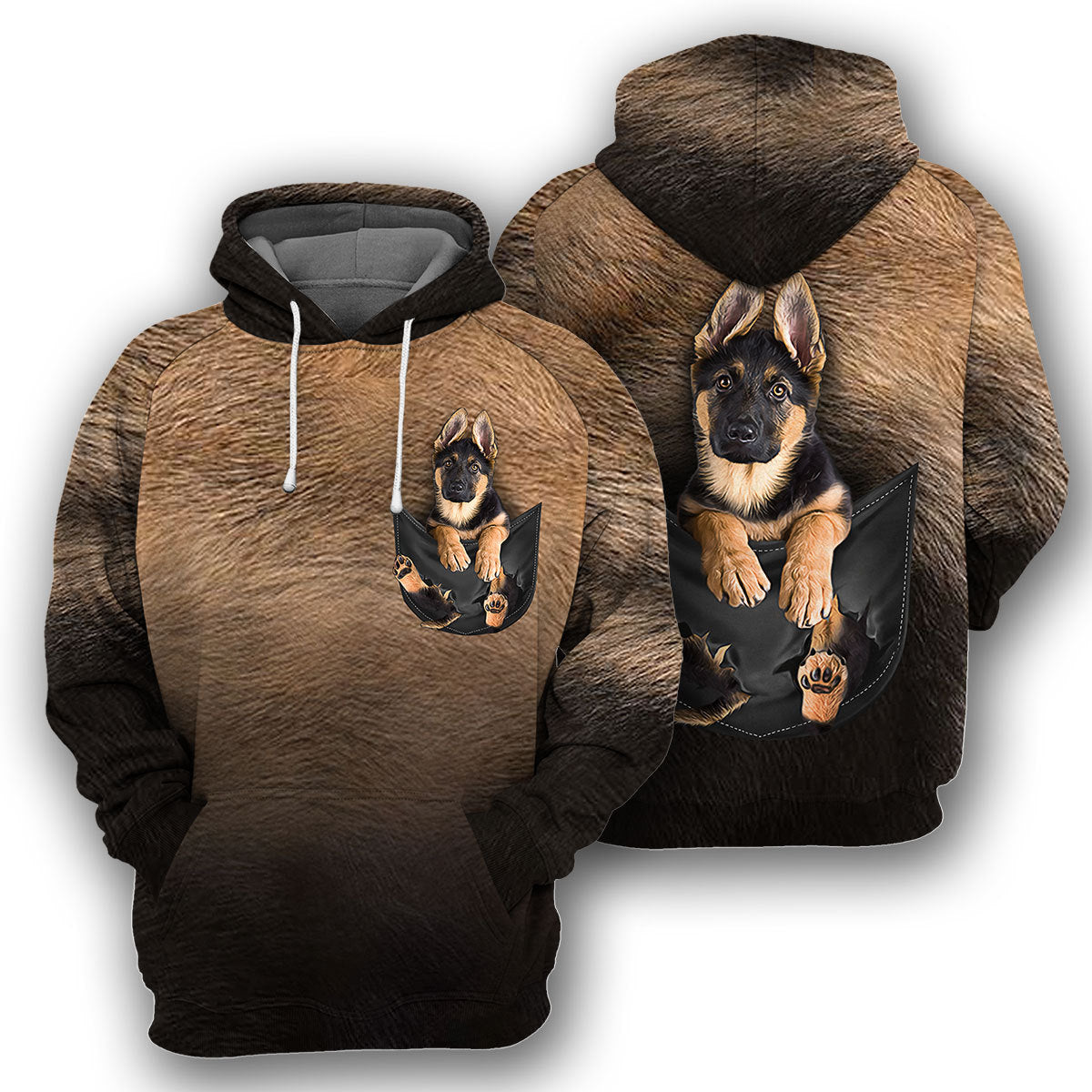 German Shepherd Unique All Over Print T-Shirt Hoodie Gift Ideas