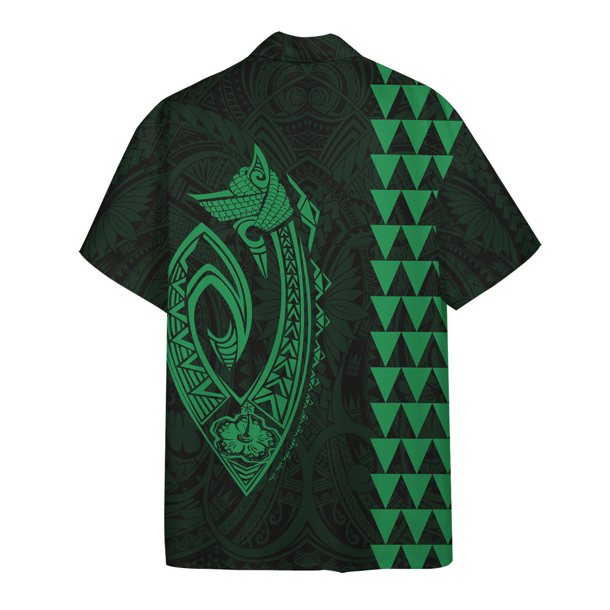 Green Fish Hook Hawaii Shirt