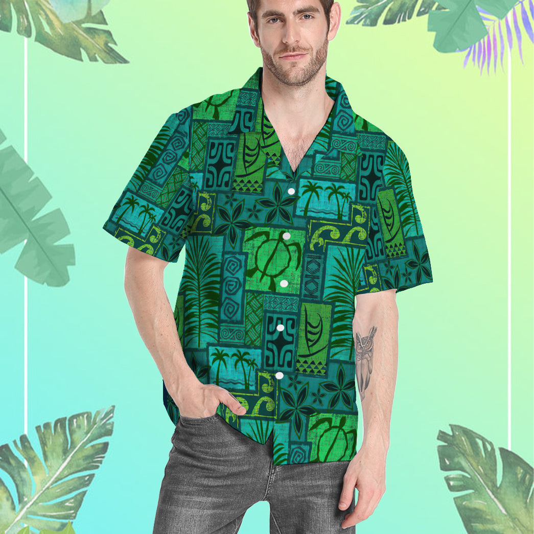 Green Turtles Hawaii Shirt 9