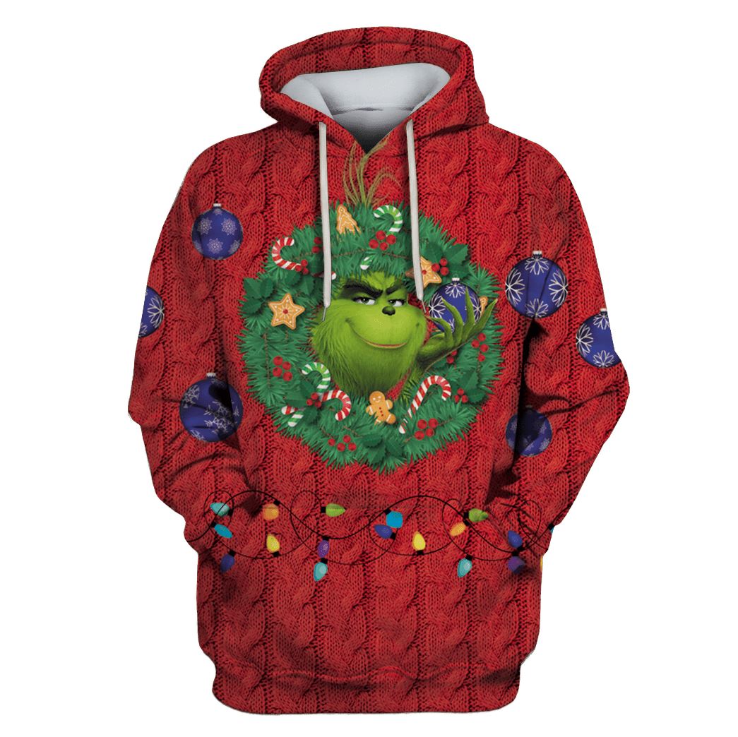 Grinch in christmas day Custom T-shirt – Hoodies Apparel