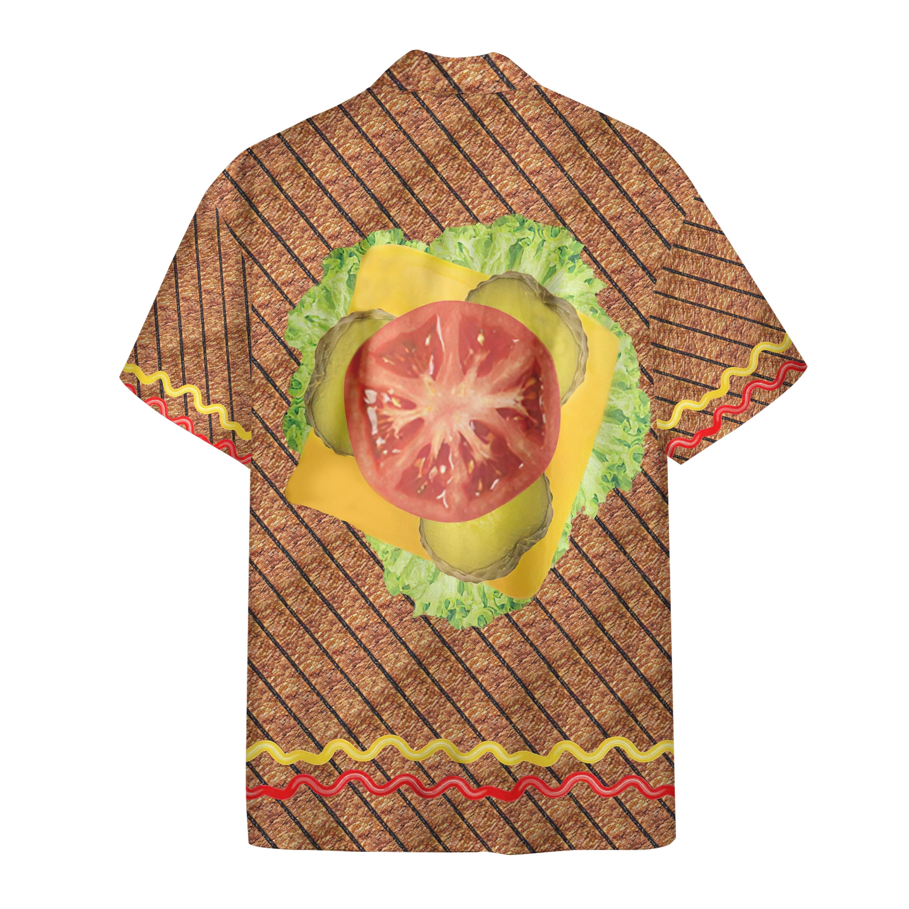 Halloween Burger Costume Custom Hawaii Shirt