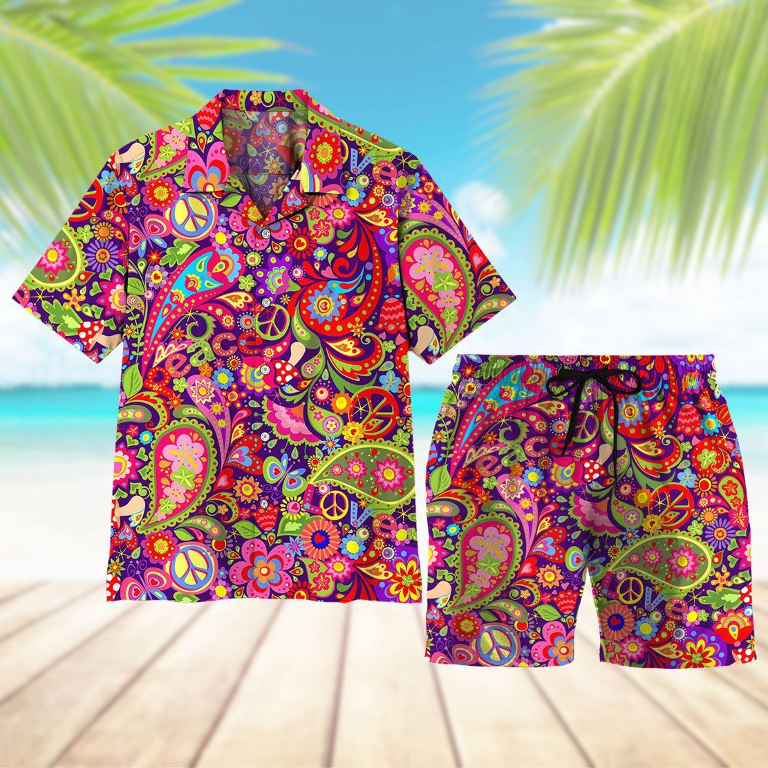 Hippie Pattern Hawaii Shirt