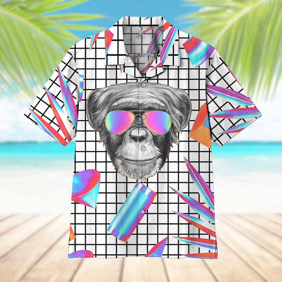 Holographic Monkey Hawaii Shirt 7