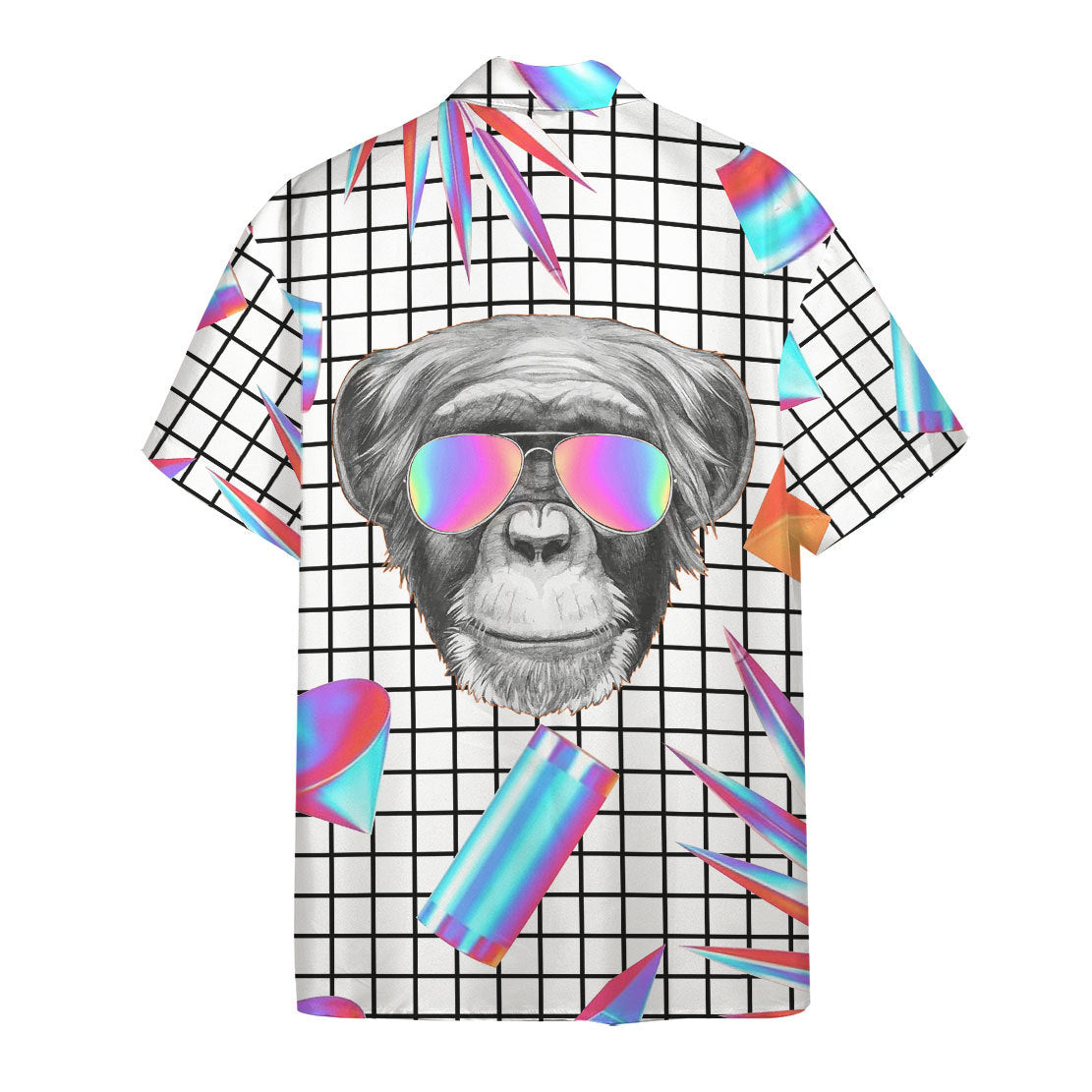 Holographic Monkey Hawaii Shirt