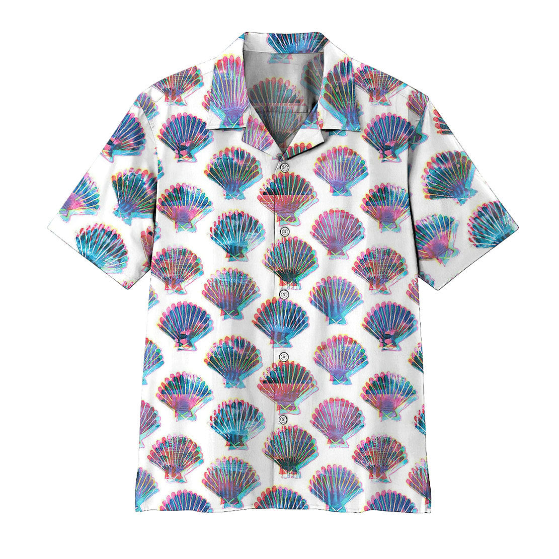Holographic Seashells Hawaii Shirt