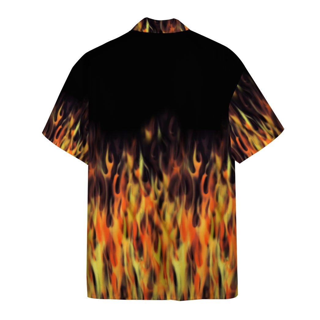 Hot Rod Flame Bowling Custom Name Hawaii Shirt 1
