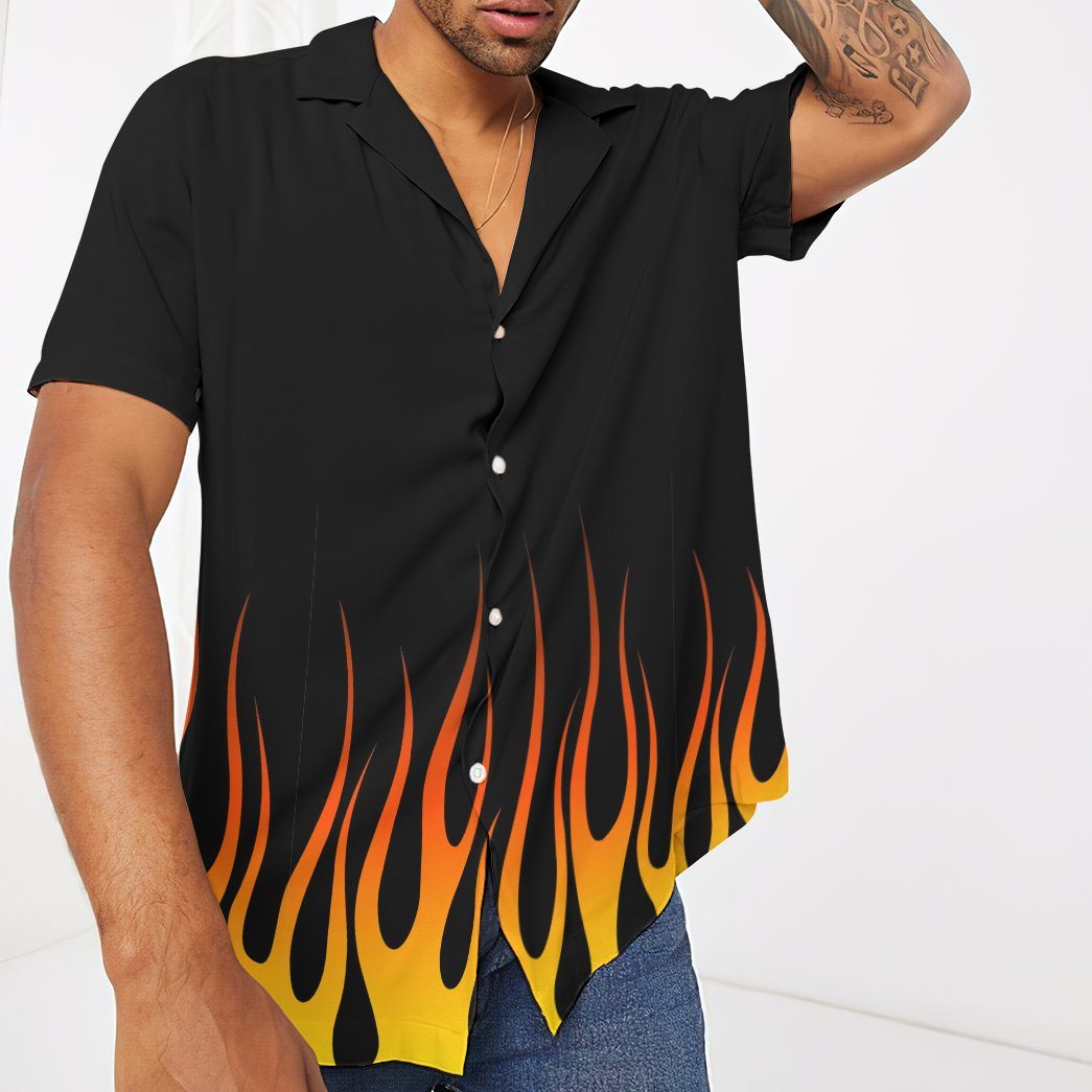 Hot Rod Flame Stencils Custom Hawaii Shirt