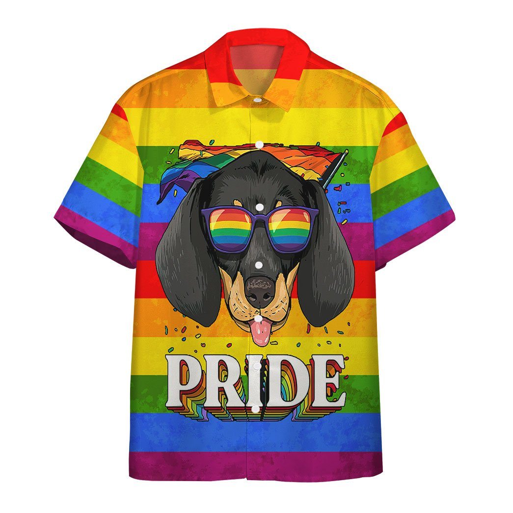 Im Proud And So Is My Dachshund Custom Short Sleeve Shirts