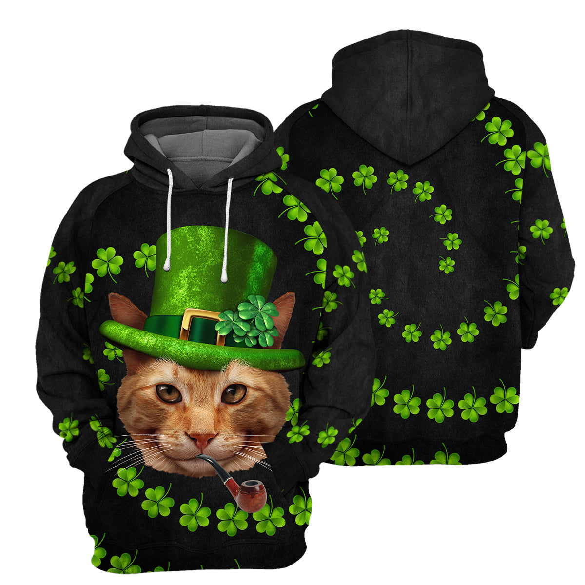 Irish Cat Unique All Over Print T-Shirt Hoodie Gift Ideas