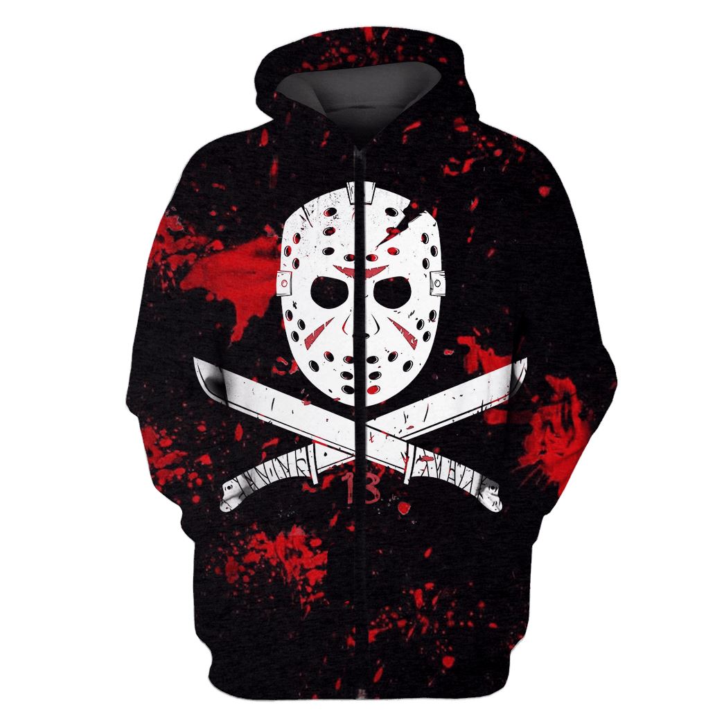 Jason Voorhees Friday the 13th Hoodies – T-Shirts – Zip Hoodies Apparel